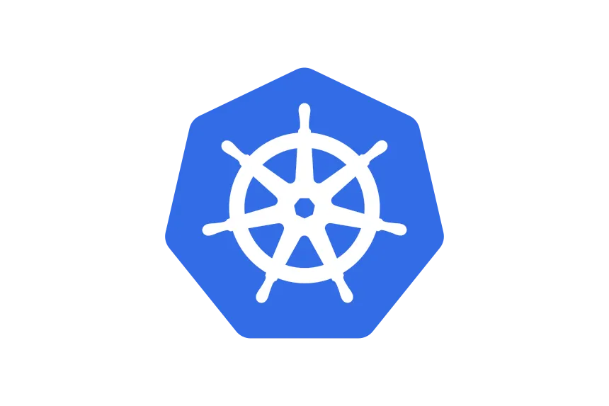 Kubernetes container orchestration logo