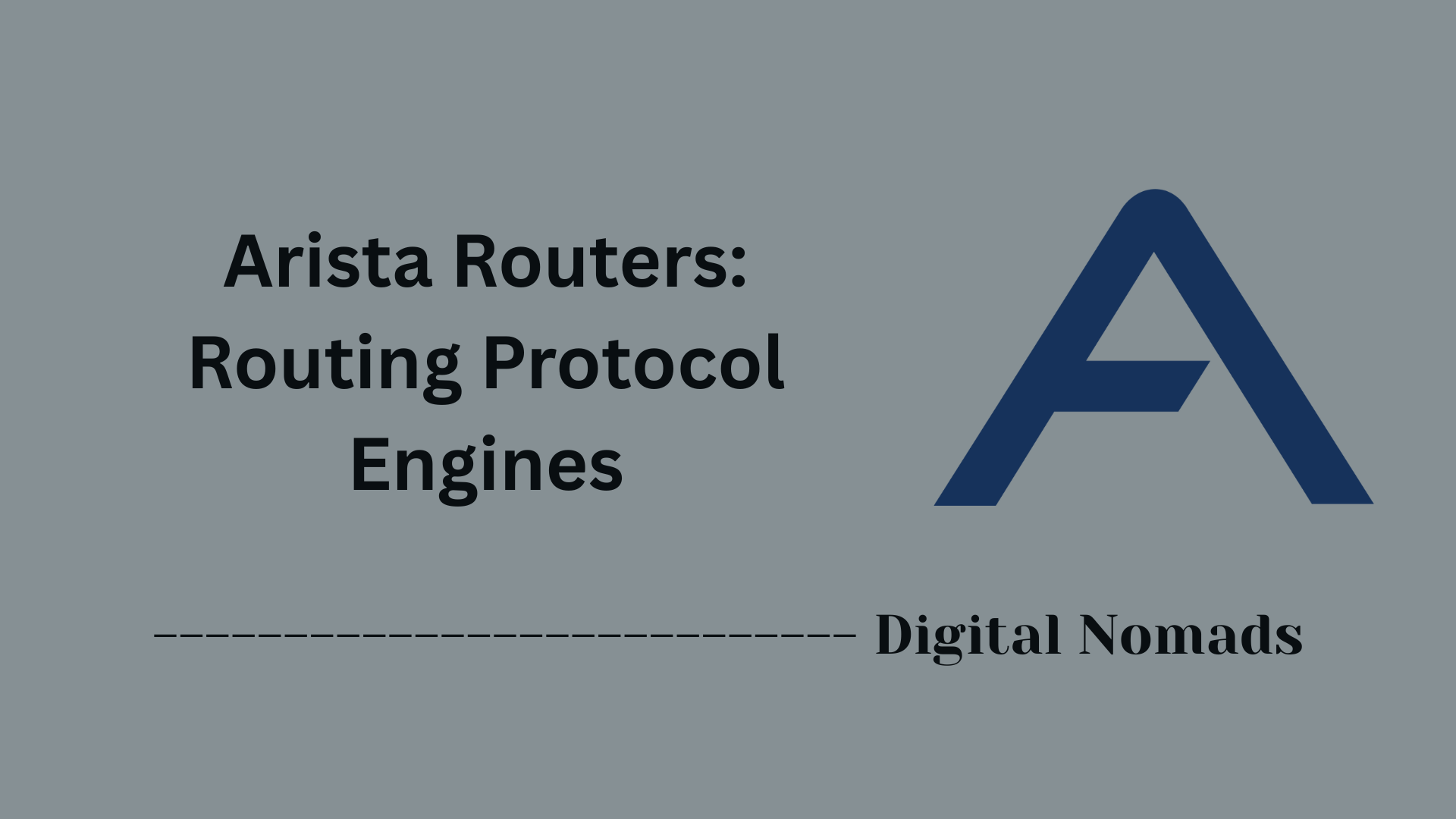 Arista Routers: Routing Protocol Engines